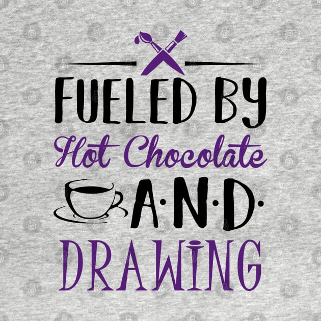 Fueled by Hot Chocolate and Drawing by KsuAnn